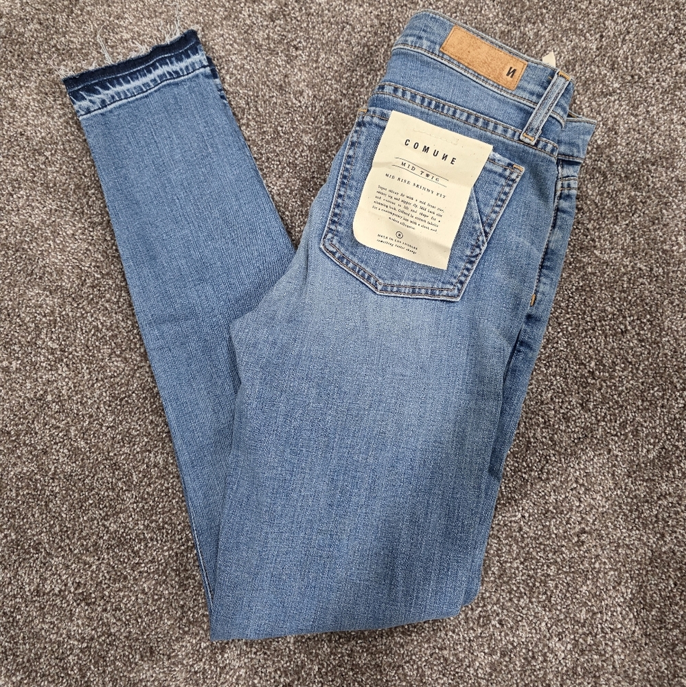 Comune London Mid Twig Mid Rise Skinny Fit Jeans
